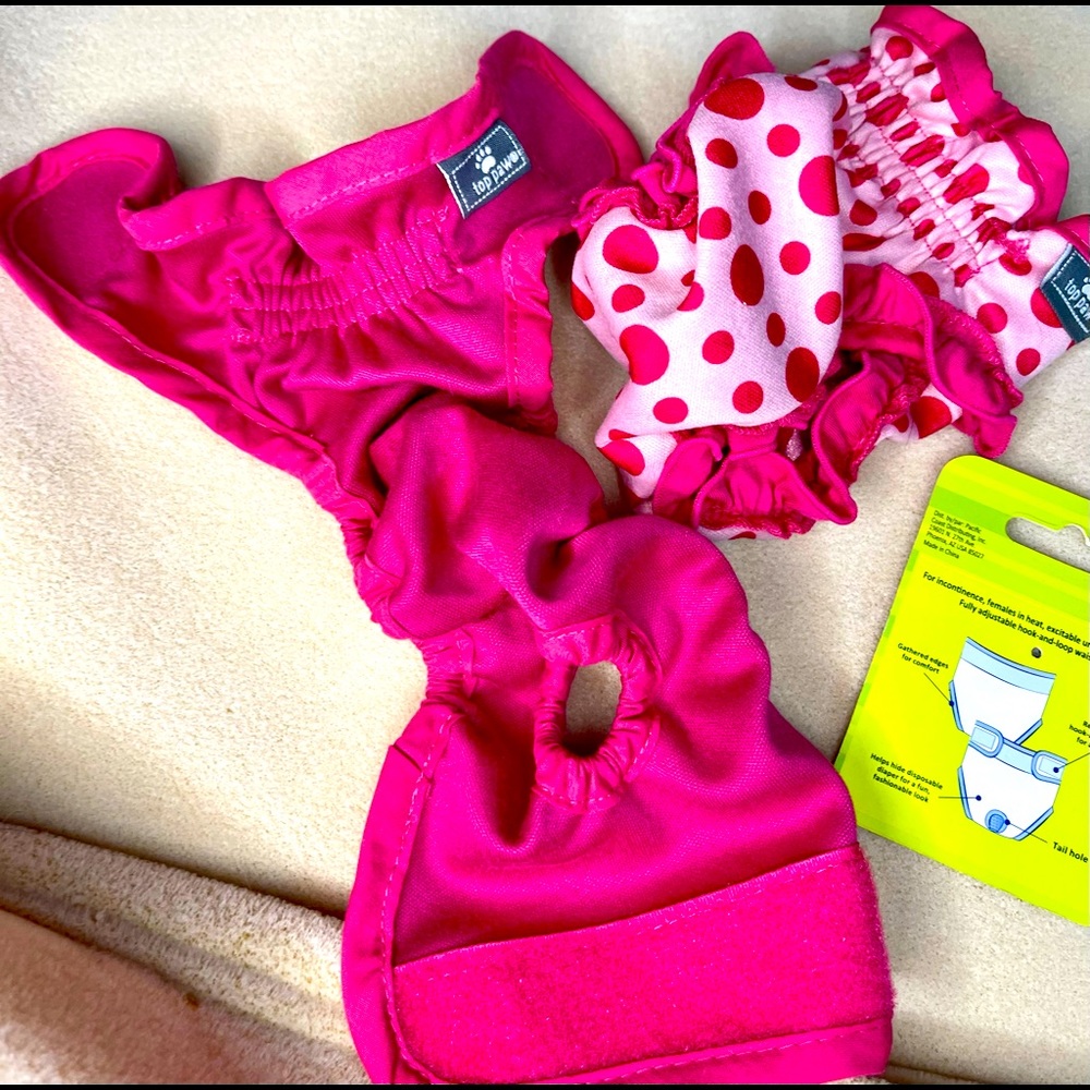 Puppy diapers set of two